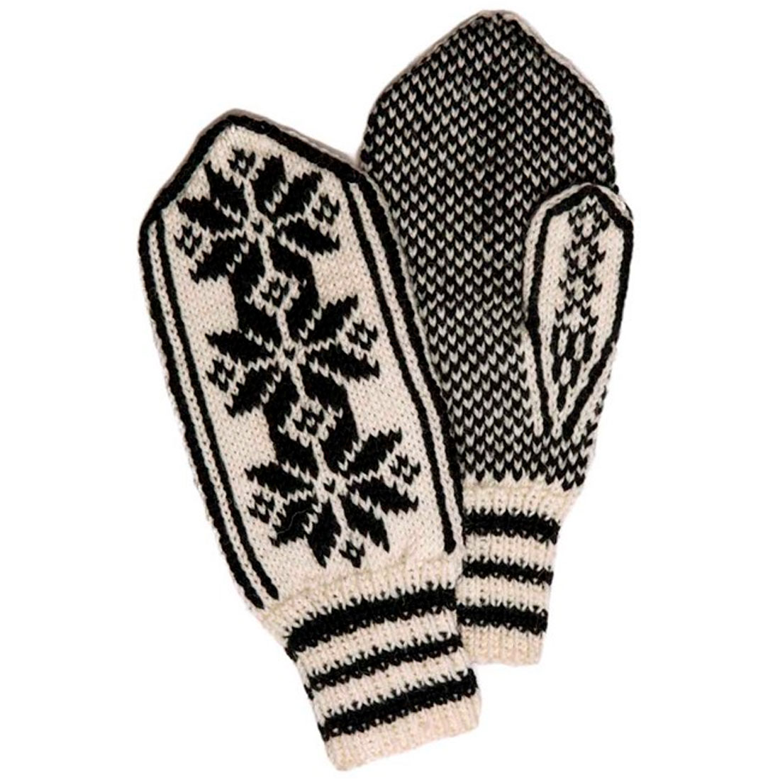 gratis strikkeoppskrift selbuvotter til dame