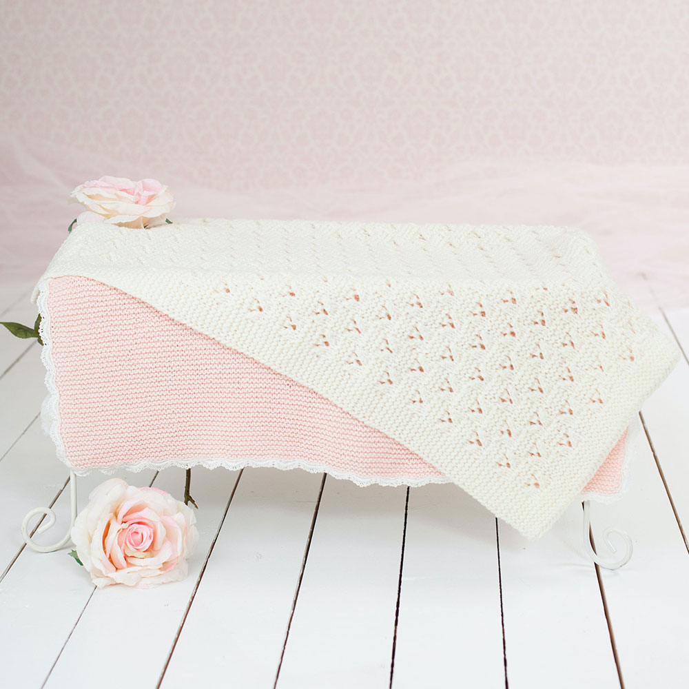 strikket vognteppe gratis strikkeoppskrift