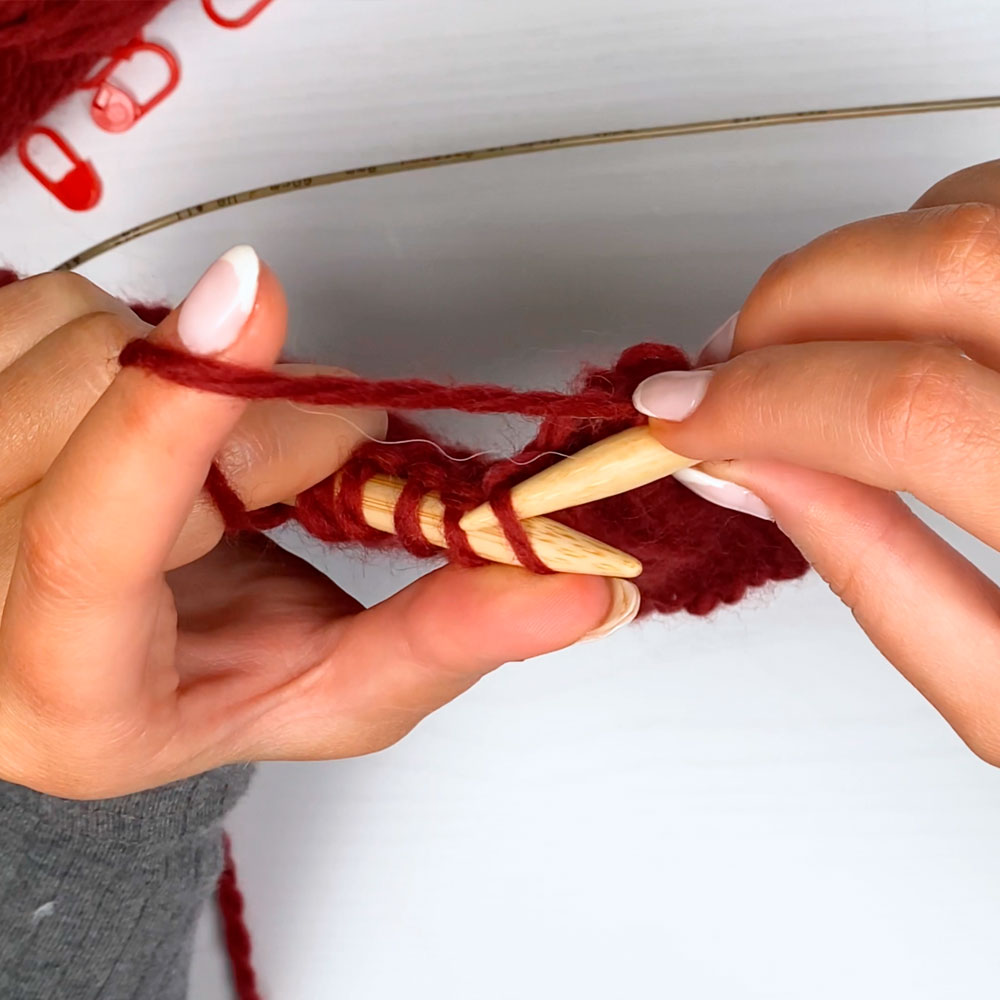 hvordan strikke vridd rett