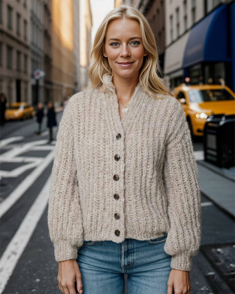 gratis strikkeoppskrift sunstone jakke